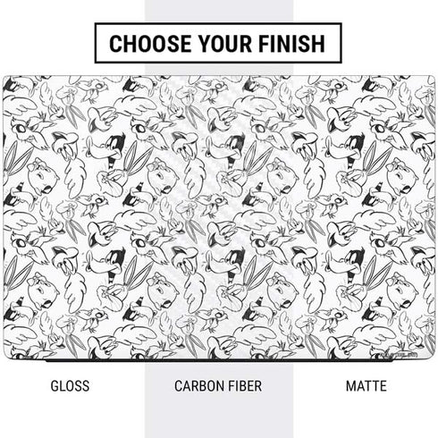 Looney Tunes Looney Squad Black and White Grid Dell Vostro Skin